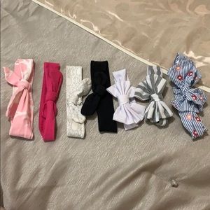 Bunch of infant/toddler head bands/bows